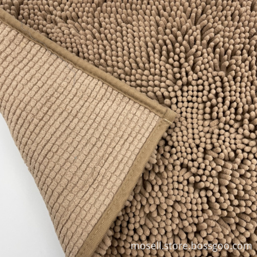 Bathroom Water Uptake Chenille Non Slip Mats